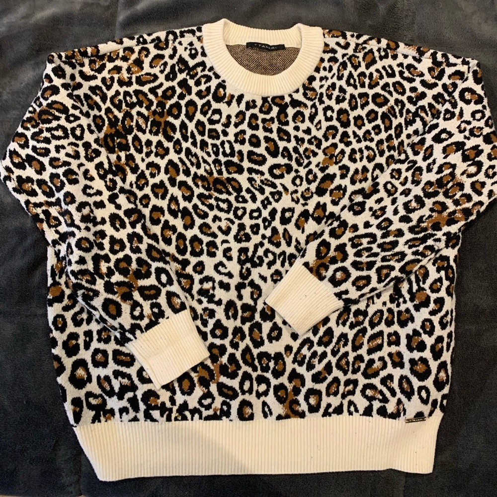 Cheetah print sweater